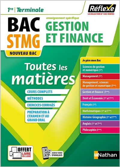 Gestion et finance 1re, terminale, bac STMG, enseignement spécifique : toutes les matières : nouveau bac