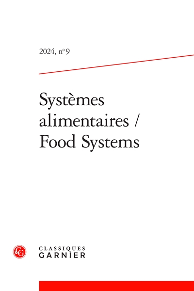 Systèmes alimentaires = Food systems, n° 9