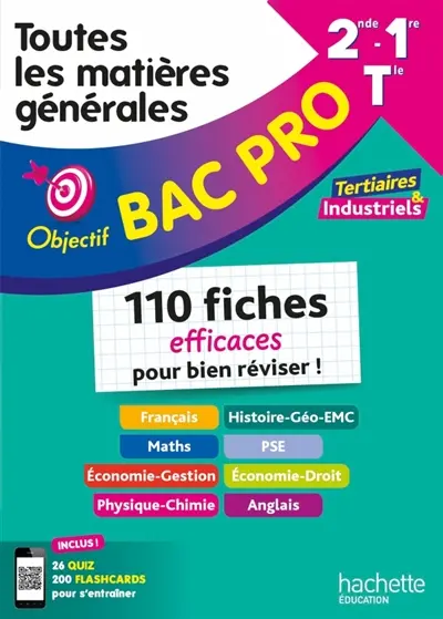 Toutes les matières générales 2de, 1re, terminale