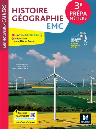 Histoire géographie, EMC 3e prépa métiers : livre élève Histoire géographie, EMC 3e prépa métiers : livre élève