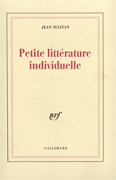 Petite littérature...