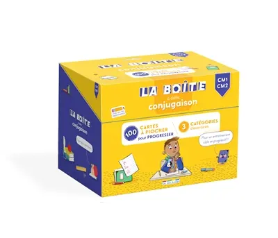La boîte à défis conjugaison, CM1, CM2 : 100 cartes à piocher pour progresser