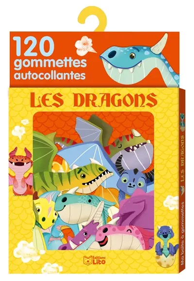 Les dragons : 80 gommettes autocollantes