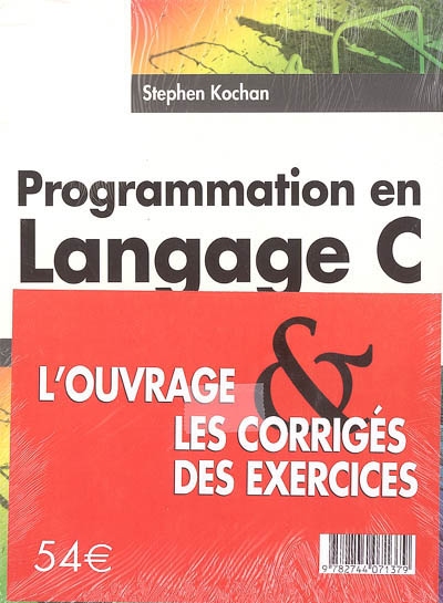 Programmation en langage C : l'ouvrage et les corrigés des exercices