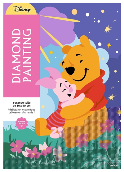 Diamond painting : Winnie l'ourson : réalisez un magnifique tableau en diamants !