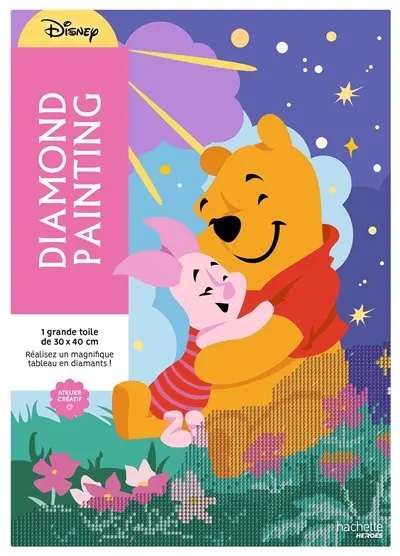 Diamond painting : Winnie l'ourson : réalisez un magnifique tableau en diamants !