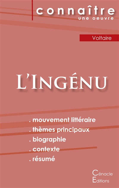 Fiche de lecture L'Ingénu...