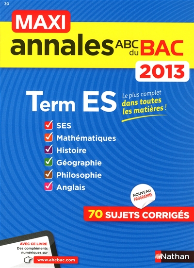 Maxi annales bac 2013,...