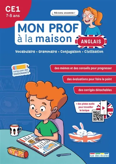 Anglais CE1, 7-8 ans : vocabulaire, grammaire, conjugaison, civilisation