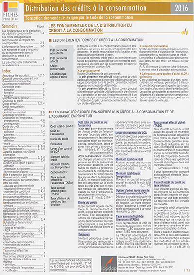 Distribution des crédits à la consommation : formation des vendeurs exigée par le Code de la consommation