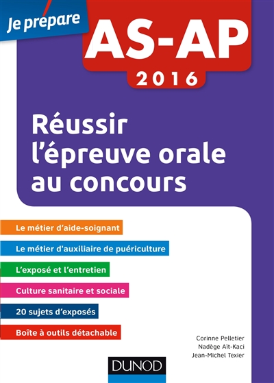 Réussir l'épreuve orale au concours AS-AP 2016