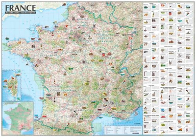 Carte murale de France :...