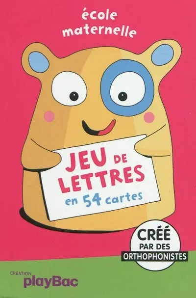 Jeu de lettres, en 54 cartes : école maternelle, dès 4 ans