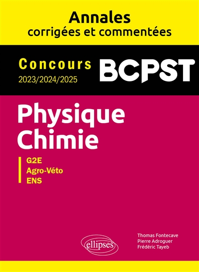 Physique chimie BCPST :...