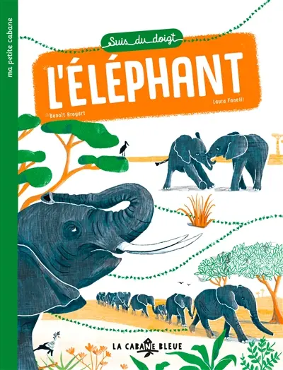 Suis du doigt l'éléphant