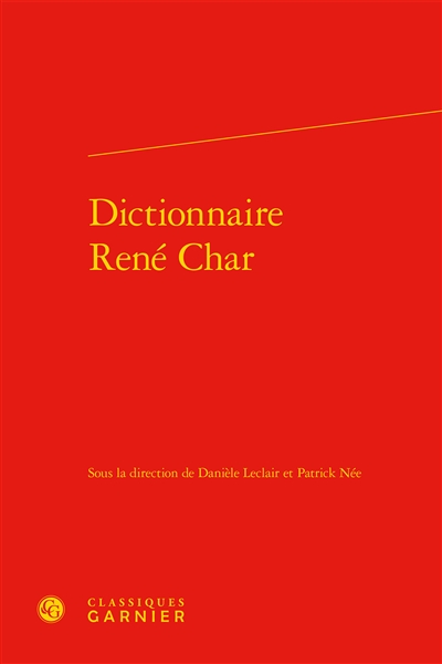 Dictionnaire René Char