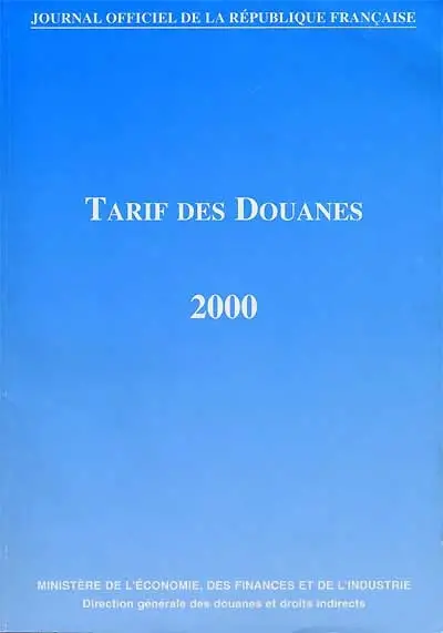 Tarif des douanes : 2000