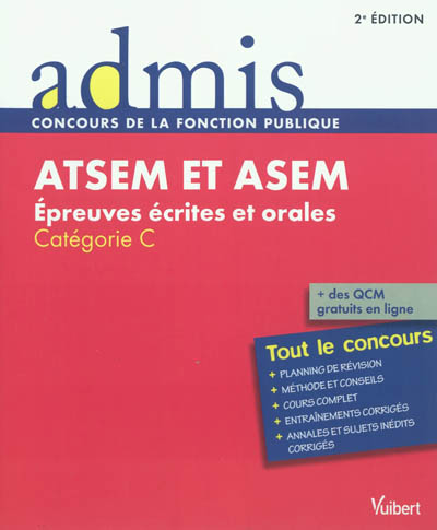ATSEM et ASEM : épreuves écrites et orales : catégorie C