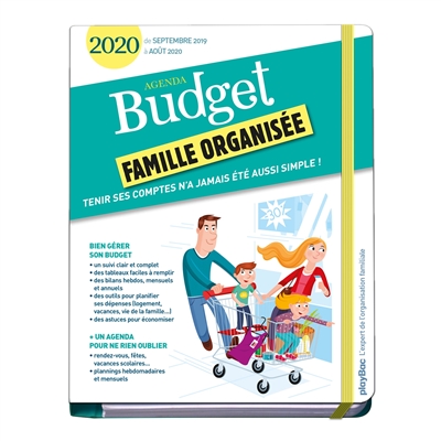 Agenda budget famille organisée 2020 : de septembre 2019 à août 2020