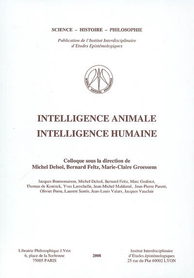 Intelligence animale, intelligence humaine