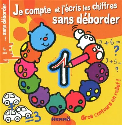 Je compte et j'écris les chiffres sans déborder