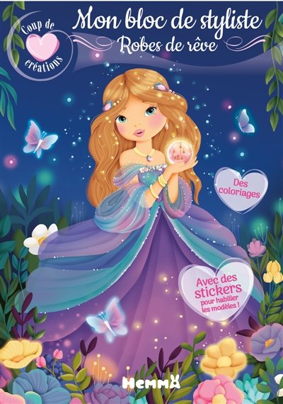 Coup de coeur créations : Mon bloc de styliste : Robes de rêve - Avec des stickers pour habiller les modèles !