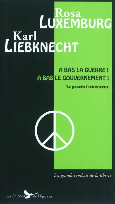 A bas la guerre ! A bas le gouvernement ! : le procès Liebknecht