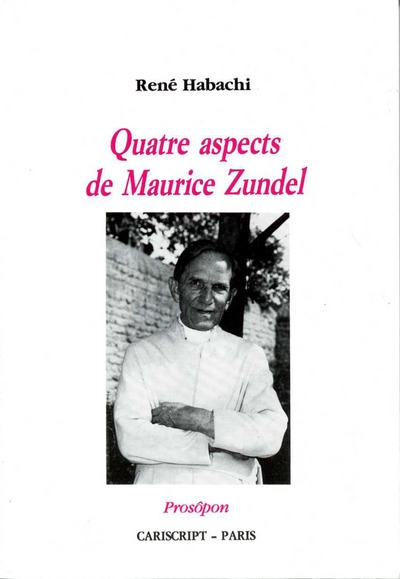 Quatre aspects de Maurice Zundel