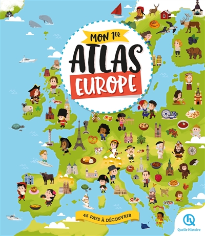 Mon 1er atlas de Europe : viens avec nous pour une balade mémorable à travers l'Europe... Au programme : la découverte de l'histoire, des traditions et des villes de 45 pays