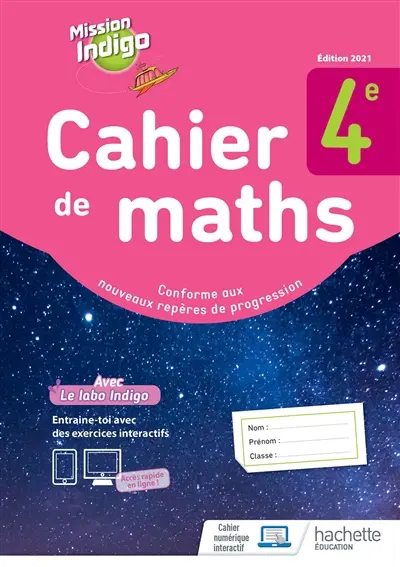 Cahier de maths 4e