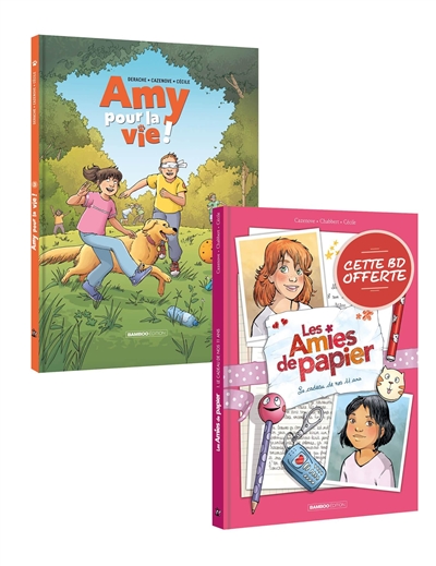 Amy pour la vie ! t03 + Amies de papier t01 offert : pack promo 2025