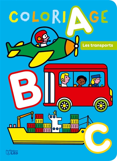 Coloriage ABC : les transports