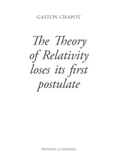 The theory of relativity loses its first postulate : the attempts of Michelson's experiment to measure the speed of the earth moving around the sun using light rays were not resolved for more than a century, this attempt has now been succeeded with a