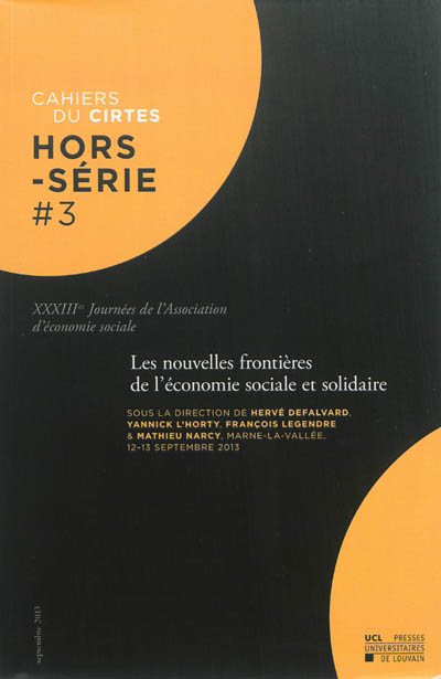 Les nouvelles frontières de l'économie sociale et solidaire