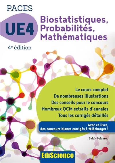 Biostatistiques, probabilités, mathématiques UE4 Paces