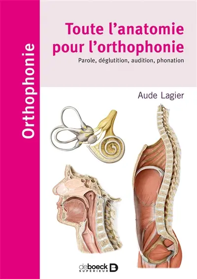 Toute l'anatomie pour l'orthophonie : phonation, parole, langage déglutition, audition