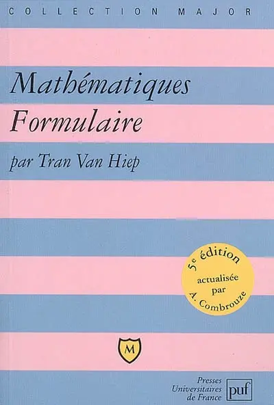 Mathématiques, formulaire