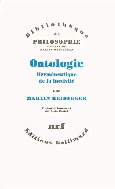 Ontologie : herméneutique de la factivité