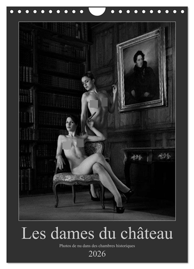 Les dames du château (Calendrier mural 2026 DIN A4 horizontal), CALVENDO calendrier mensuel : Photos érotiques dans des chambres historiques