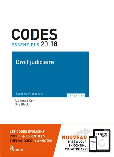 Droit judiciaire 2018