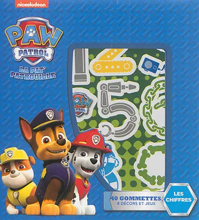 Les chiffres : 40 gommettes, 8 décors et jeux