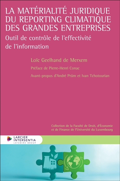 La matérialité juridique du...
