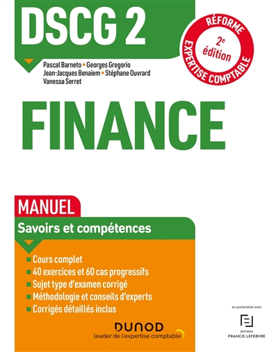 DSCG 2, finance : manuel : réforme expertise comptable