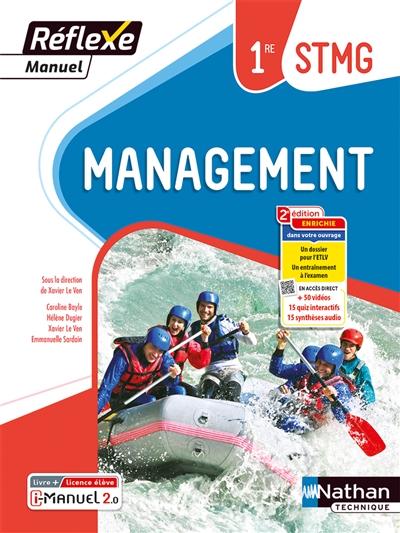 Management 1re STMG : livre + licence élève