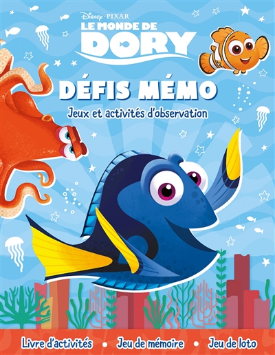 Le monde de Dory : défis mémo : jeux et activités d'observation