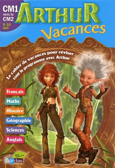 Arthur vacances CM1 vers le CM2, 9-10 ans