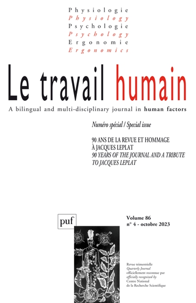 Travail humain (Le), n° 4...
