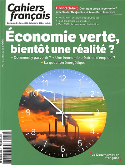 Cahiers français, n° 444. Economie verte, bientôt une réalité ?