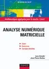 Analyse numérique matricielle : cours et exercices corrigés