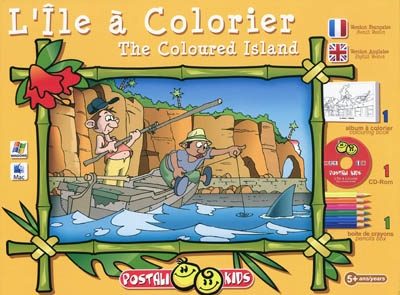 L'île à colorier. The coloured Island